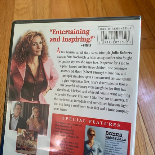 Erin Brockovich DVD (Widescreen) SEALED - Imagen 5 de 5