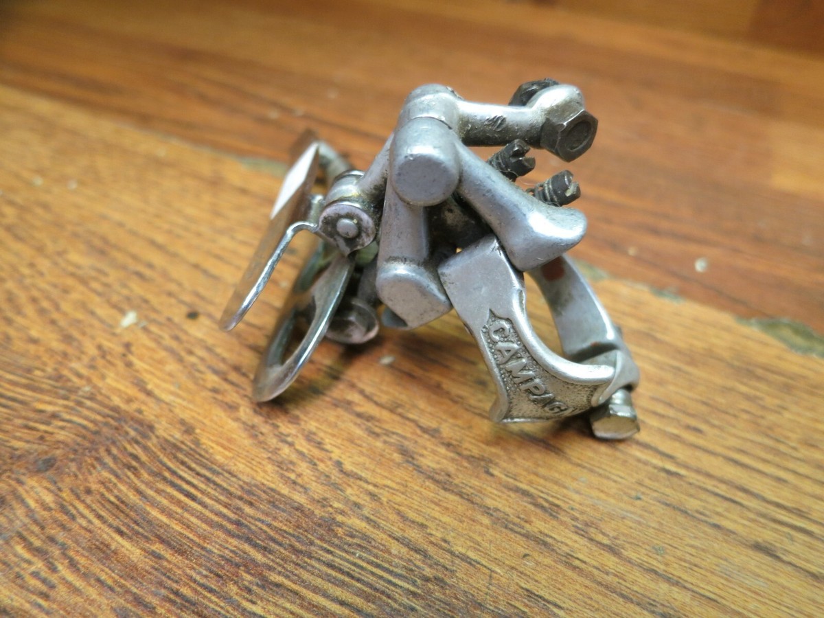 Dérailleur Avant Campagnolo Record - Pince 28,6 Mm, 6 Vitesses, Tirage Bas - Occasion Italie