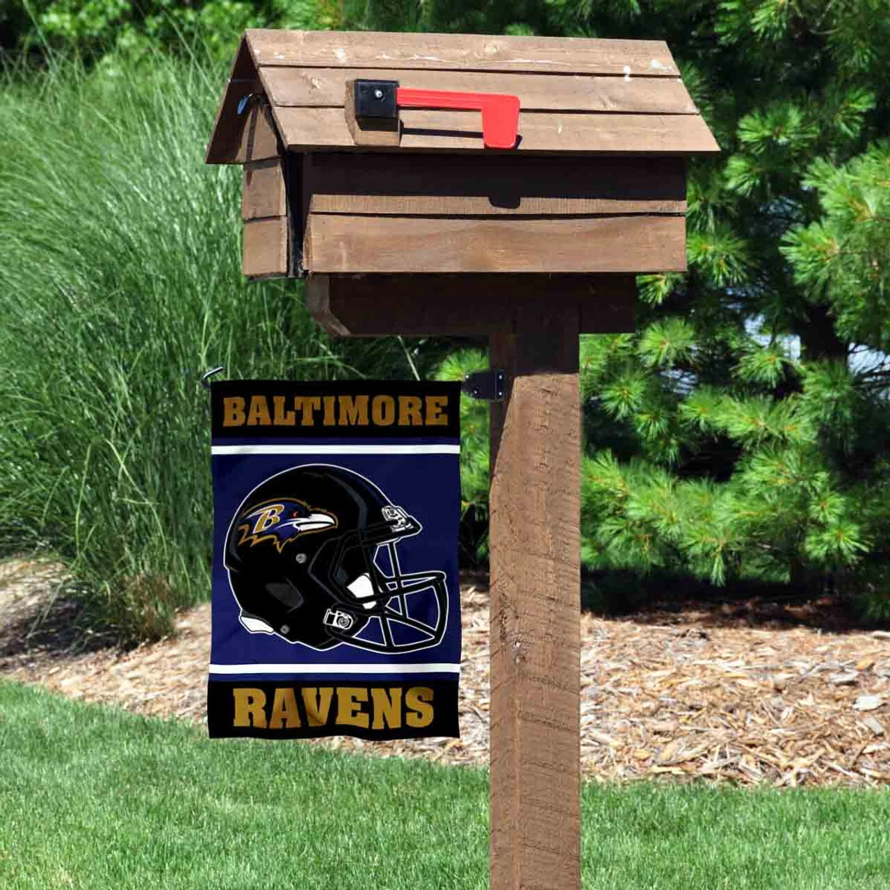 Baltimore Ravens Helmet Flag Graden Flag