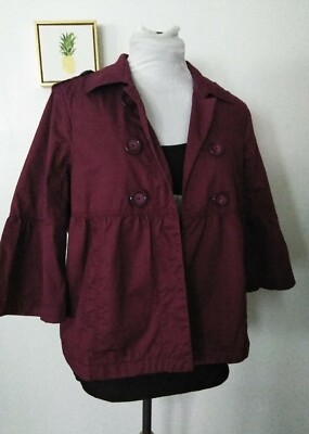 Blazer Girls  Large Mixt burgundy  excellent condition Buttons  3/4 Sleeves