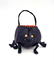Pottery Barn Kids Black Spider Trick Or Treat Bag Halloween