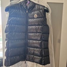 Moncler Ghany Puffer Goose Down Gilet Vest, Black Size 3 / M - Excellent Cond