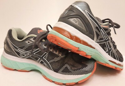 Asics 19 Gel-Nimbus T750N Flyte Foam Gray Black Running Sneakers Shoes Women's 6