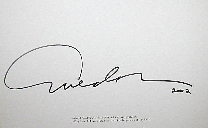 SIGNED Richard Avedon Made In France Quadratone Photographs