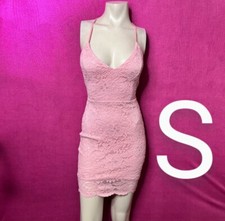🆕Pink Mauve Lace Cami Bodycon Mini Dress Size S