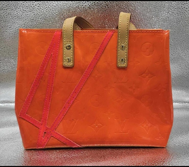 LOUIS VUITTON HANDBAG LEAD PM FLUO ROBERT WILSON M91088 VERNIS