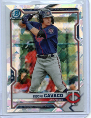 2021 Bowman Chrome Atomic Refractor #BCP-73 Keoni Cavaco Twins NM+