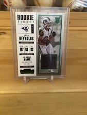 2017 Panini Contenders Football Josh Reynolds Green Rookie Ticket Jersey RC