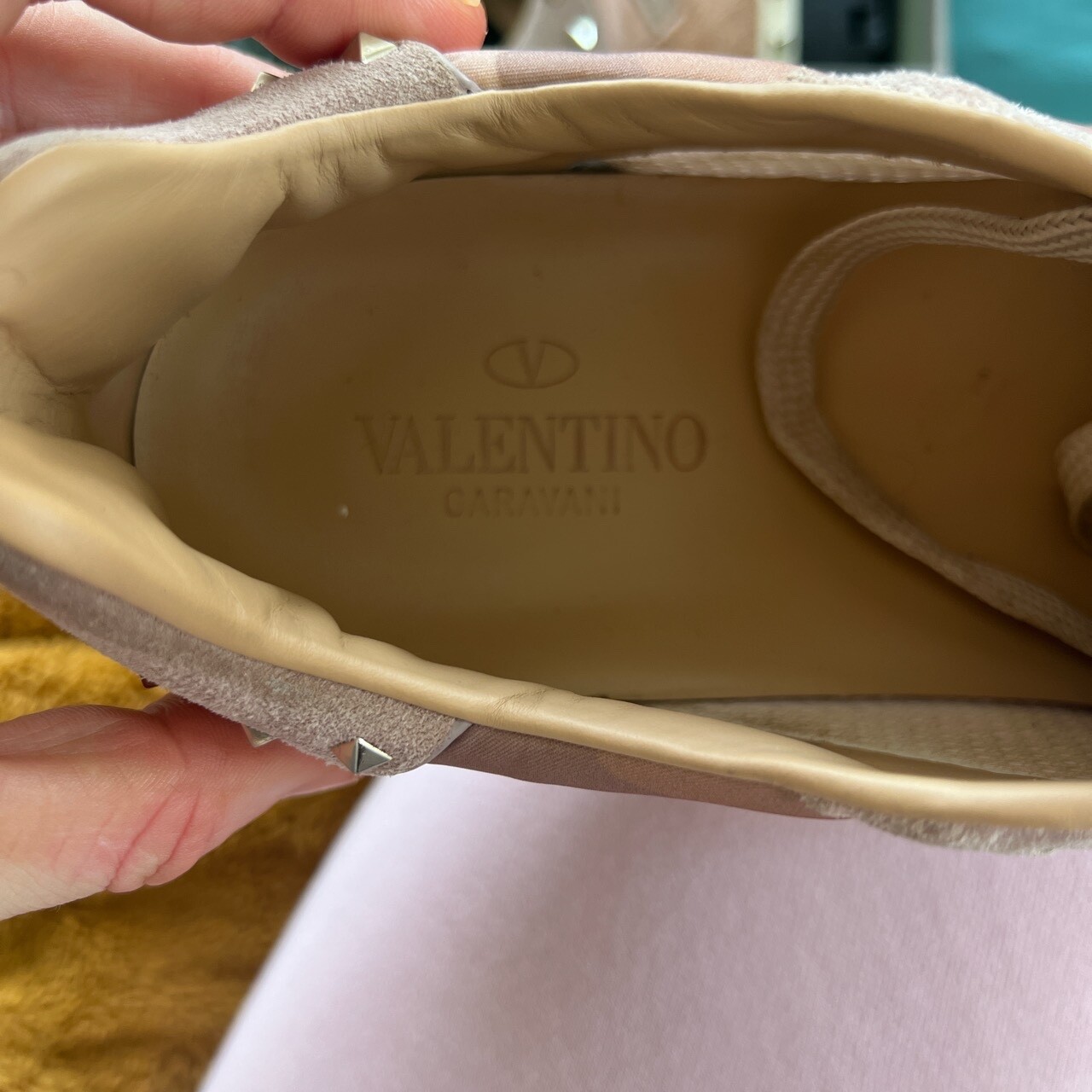 valentino trainers size 6.5 - pink camo, very rare  image 4