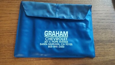 Vintage Graham Chevrolet Santa Barbara California owners manual case