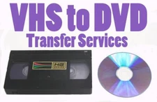VHS - VCR - TO DVD or DIGITAL FILES TRANSFER or USB Flash Drive (NTSC)