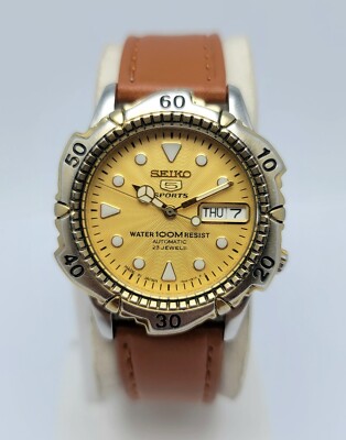 SEIKO 5 SPORTS 7S36-0180 DAY/DATE AUTOMATIC VINTAGE MEN'S WATCH | eBay
