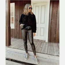 Spanx Faux Leather Leopard Shine 