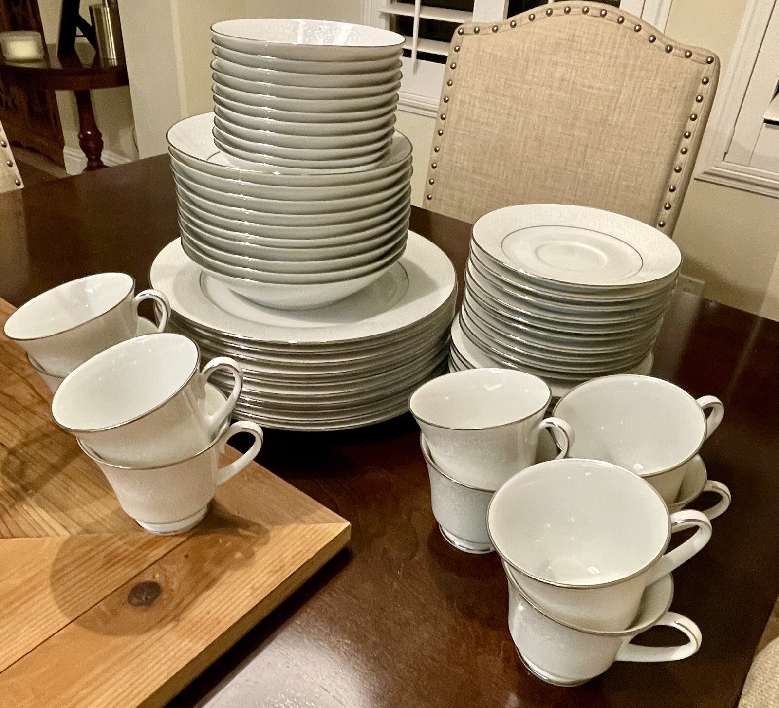 Noritake Tahoe China Service for 10 60 Pieces With 2 Sizes of HTF BOWLS! eBay