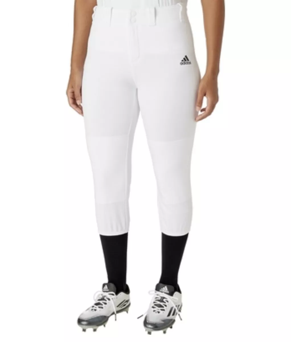 adidas Youths Women's Softball Pants Snaps Buttoned ZIP Fly Size XL #608