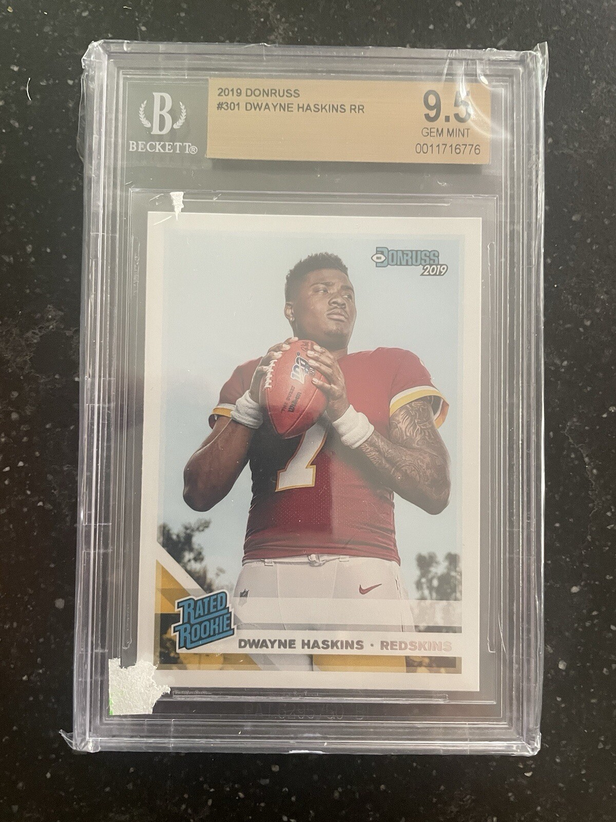 2019 Panini Donruss #301 Dwayne Haskins Redskins RC Rookie BGS 9.5 GEM MINT