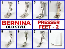Bernina Old Style Legacy  Presser Feet 2 For Vintage Bernina Models 530 to 950