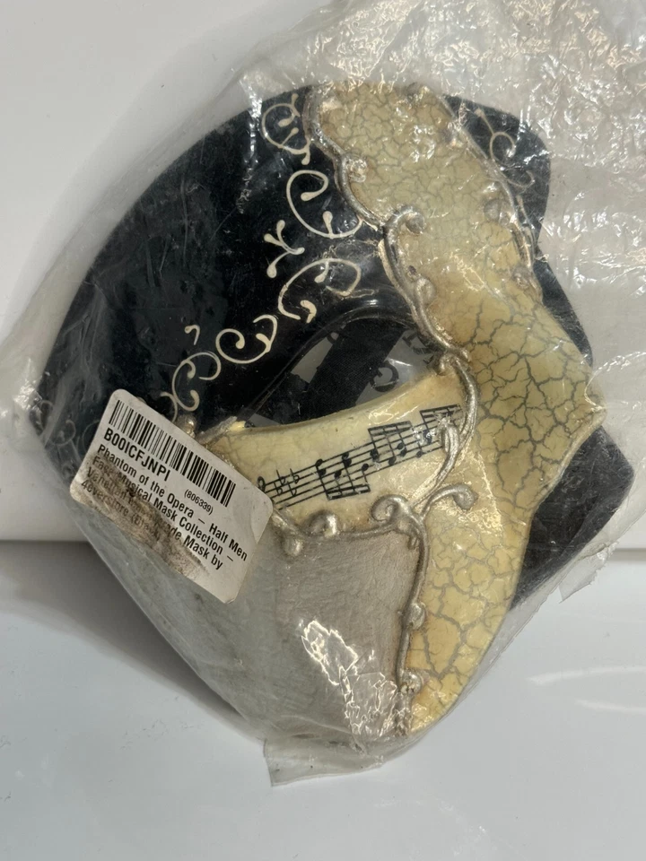 Phantom of the Opera Half Men Face Musical Mask Collection Venetian Masquerade - Image 3 of 3