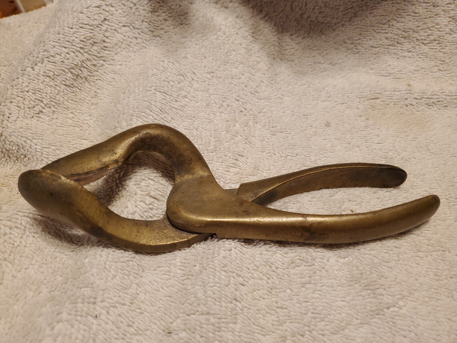 Antique Brass Hand Cuttung Tool Pruning Shears?  Snips? Nut Cracker? Unmarked