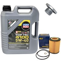 MotoröL Set 5W-40 5 Liter + ÖLfilter SH 426 P + Schraube FüR BMW 3Er E46 X5