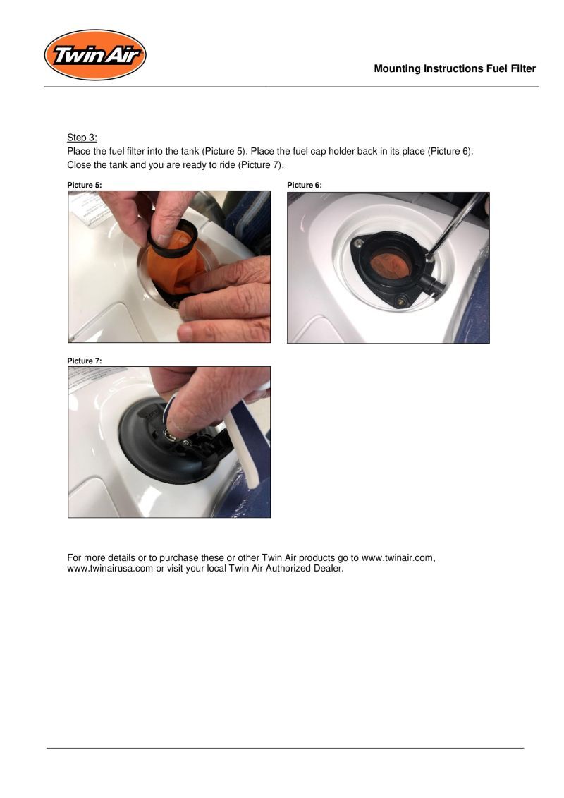 TwinAir Fuelfilter Benzinfilter Husqvarna 701 SM / Enduro 701 KTM  