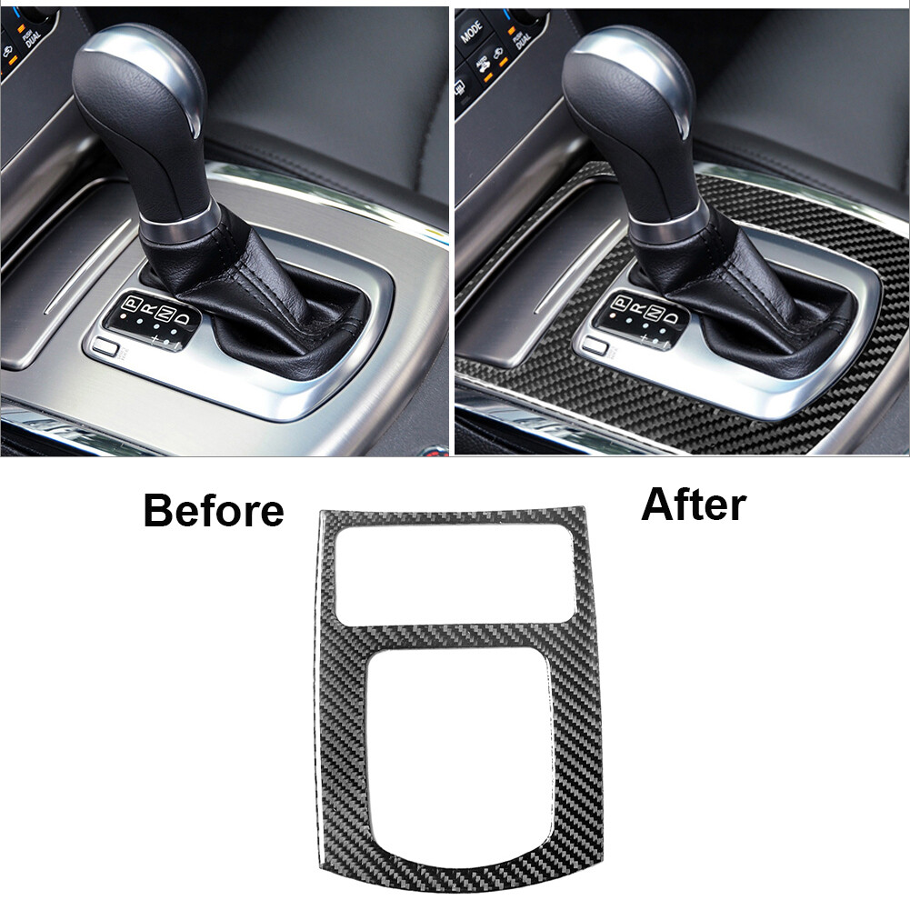 Carbon Fiber Interior Automatic Gear Shift Cover Trim For Infiniti G37