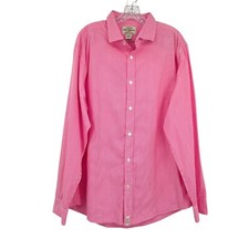 Ralph Lauren Men's 100 Cotton Button-Down Shirt Pink XL