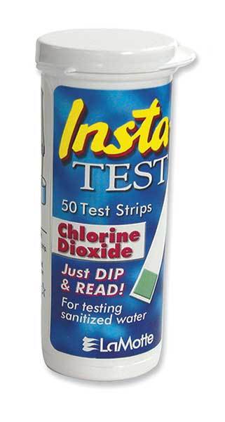 LAMOTTE 3002 Test Strip,Chlorine Dioxide,PK50