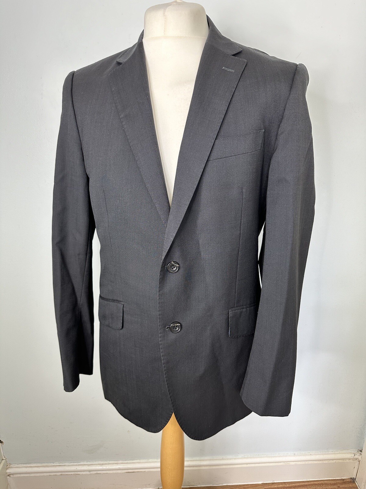 FILA Blazer da uomo ispirato a Marks & Spencer Savile Row grigio scuro taglia 40 circonferenza petto media