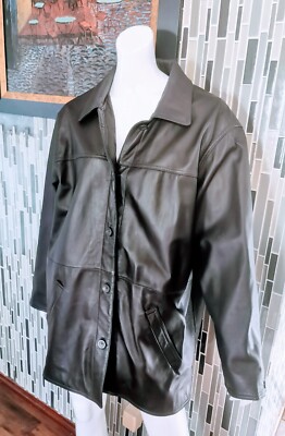 CENTIGRADE  Dark BROWN  LEATHER PLUS SIZE 2X JACKET / COAT