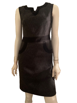 Nice winter dress Merona dark grey and black pockets front great for work | eBay Nice winter dress Merona dark grey and black pockets front great for work | eBay
