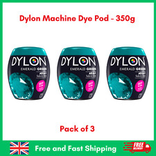 Image of 3 XDylon Machine Dye Pod 04 Emerald Green 350g All in One Fabric Dye for Clothes