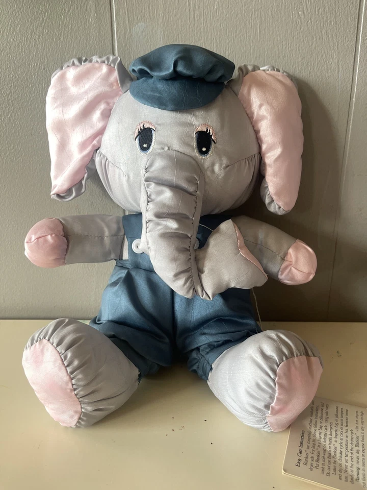 Elefantes de pelúcia de náilon vintage Potpourri Press 1987 marinheiro e menina  - Imagem 2 de 4