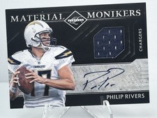 2011 Panini Limited Material Monikers Patch Auto /25 Philip Rivers #33