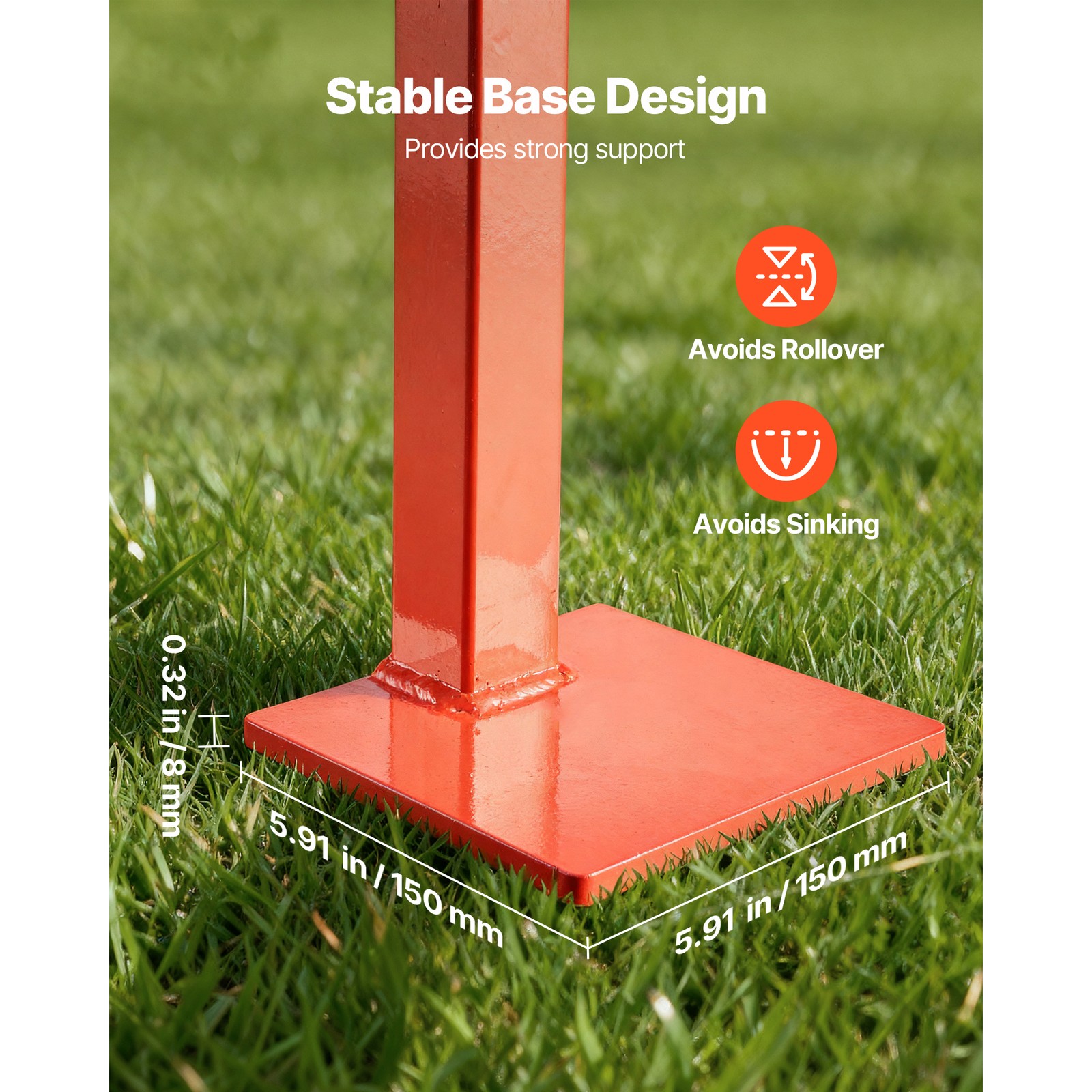 Uimoso 36" T Post Fence Remover Post Puller 47" Lifting Chain with Puller Plat