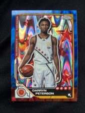2025 Topps Chrome McDonald's All American Darryn Peterson Blue RayWave Refractor