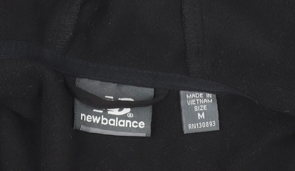 New Balance Unisex Black Softshell Hooded Jacket M Windproof - Image 4 of 4