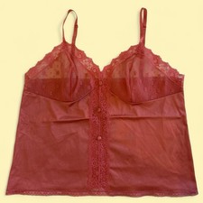 Vintage pink lace cami top