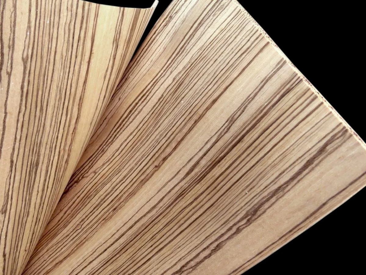 6 hojas ZEBRANO chapa chapa de madera auténtica hoja construcción de muebles estante madera noble barco puerta