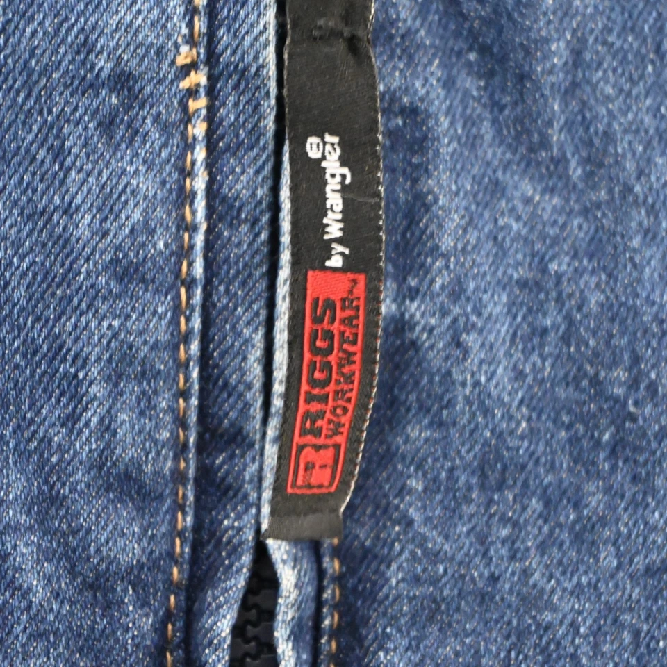 Chaqueta vaquera Wrangler Riggs Workwear azul cremallera completa manga larga para hombre talla mediana Foto 4 de 4