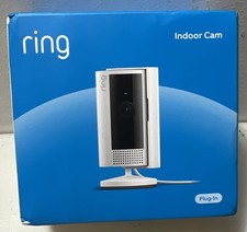 Ring Indoor Cam White 2nd Gen Plug-In 1080p FHD 2.4GHz B0B6GLQJMV NEW SEALED