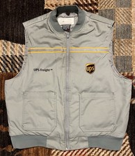 🟨 VINTAGE UPS FREIGHT UNITED PARCEL SERVICE 3M THINSULATE REFLECTIVE LARGE VEST