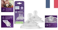 Tétines Réponse Naturelle Philips Avent 0% BPA - Lot de 2 pour Bébés de 6 Mois+