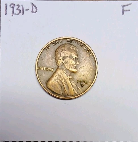 1931 D Lincoln Wheat Cent Fine Denver Mint
