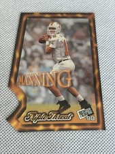 1998 PRESS PASS #TT3 PEYTON MANNING ROOKIE RC TRIPLE THREAT DIE-CUT🔥