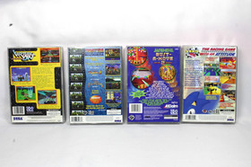 SEGA SATURN CASES & MANUALS ONLY-VIRTUAL ON/FIGHTERS MEGAMIX- LOT OF 4 -NO GAMES