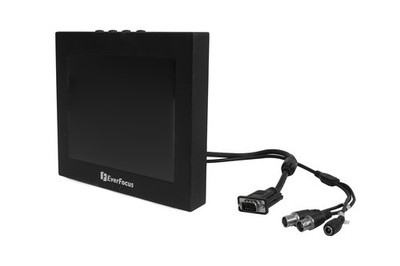 EverFocus EN7508M 8'' TFT Überwachungsmonitor 800x600 4:3 | BNC/VGA kein Netzteil