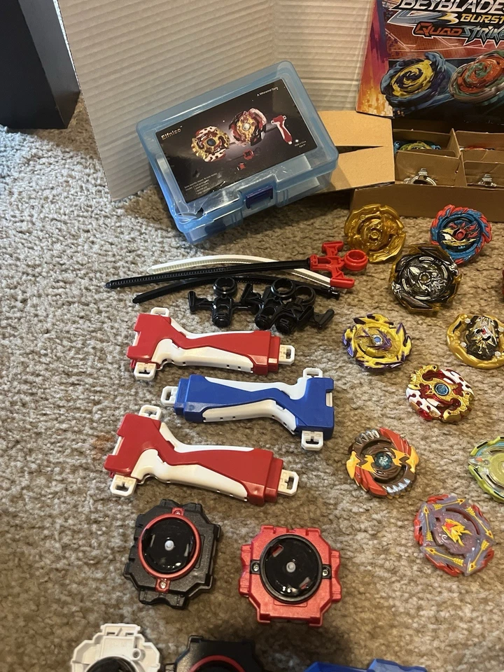 Beyblade Lote Hasbro Juguetes Lanzadores Ripcords Puntas, Tops, Middles! Mattel Foto 3 de 4