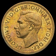 1950 George VI Bronze Proof Halfpenny