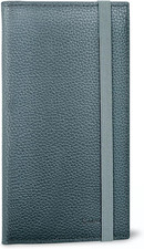 RFID Leather Checkbook Covers Personal Checkbook Holder for Duplicate Checks